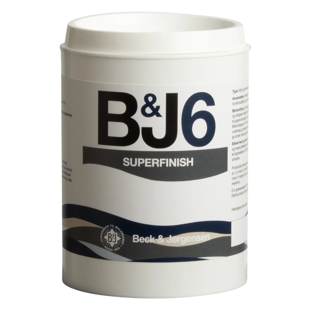 Beck & Jørgensen - B&J 6 Super Finish Vægmaling - 0,9 L