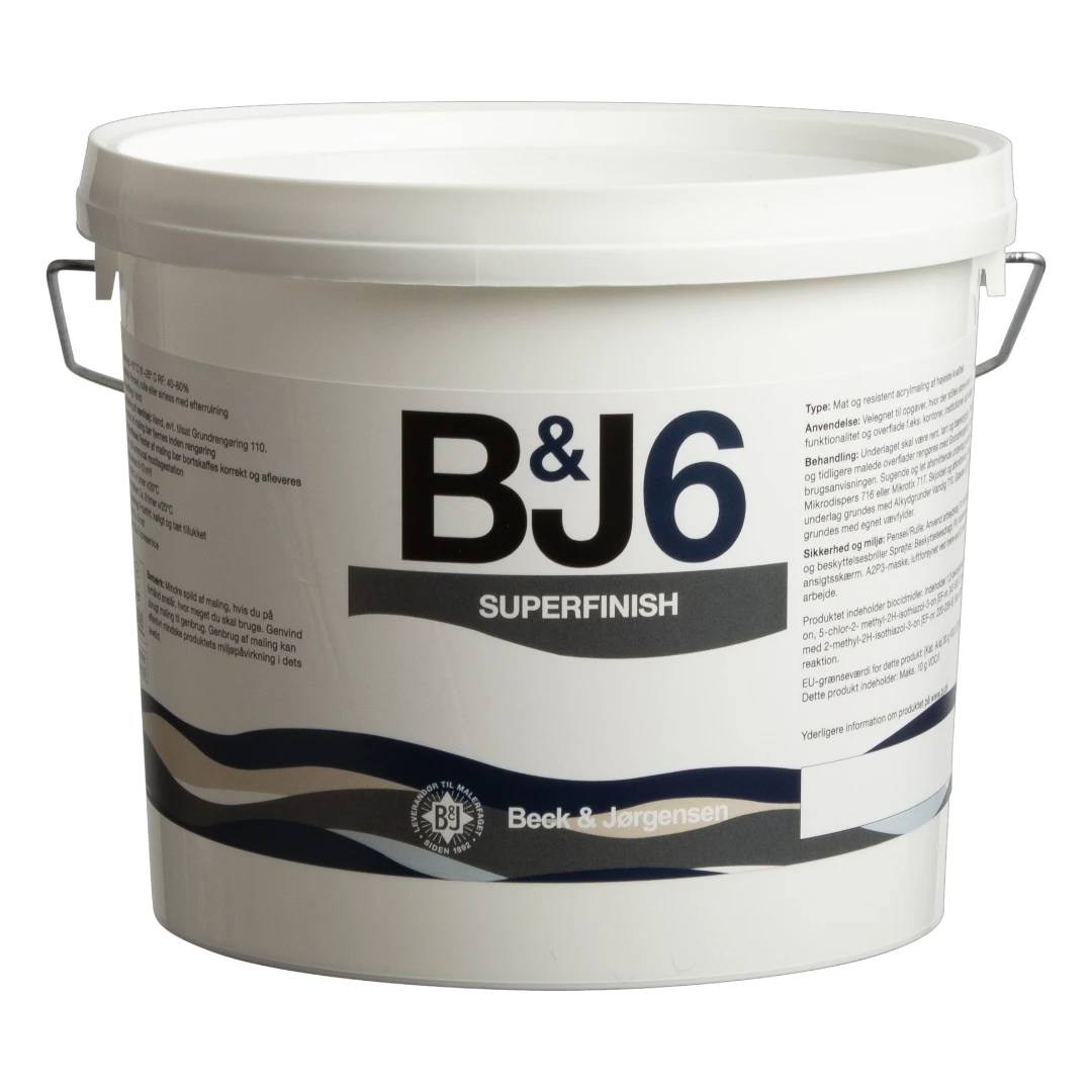 Beck & Jørgensen - B&J 6 Super Finish Vægmaling - 2,7 L