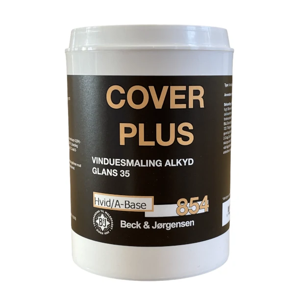 Beck & Jørgensen - B&J 854 Cover Plus, Vinduesmaling - 0,9 L