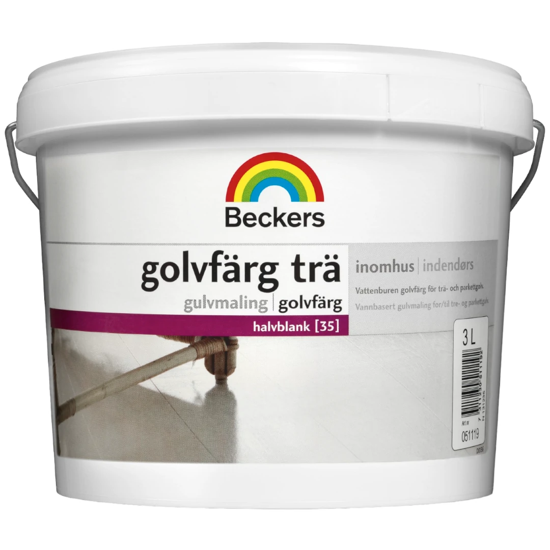 Beckers - Gulvmaling Træ Glans 35 2,7 L
