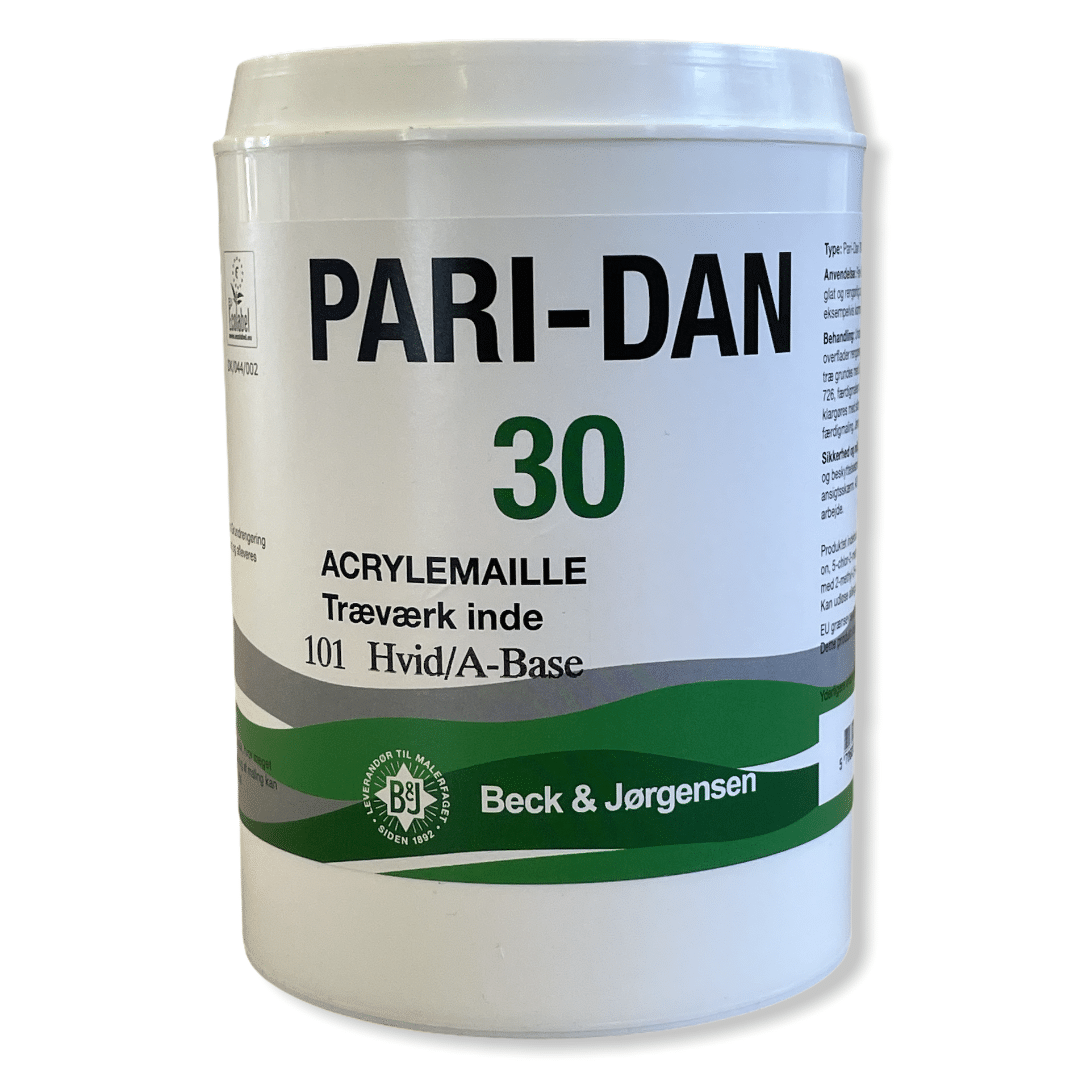 Beck & Jørgensen - B&J Pari-Dan, Træværks maling Glans 30 - 0,9 L