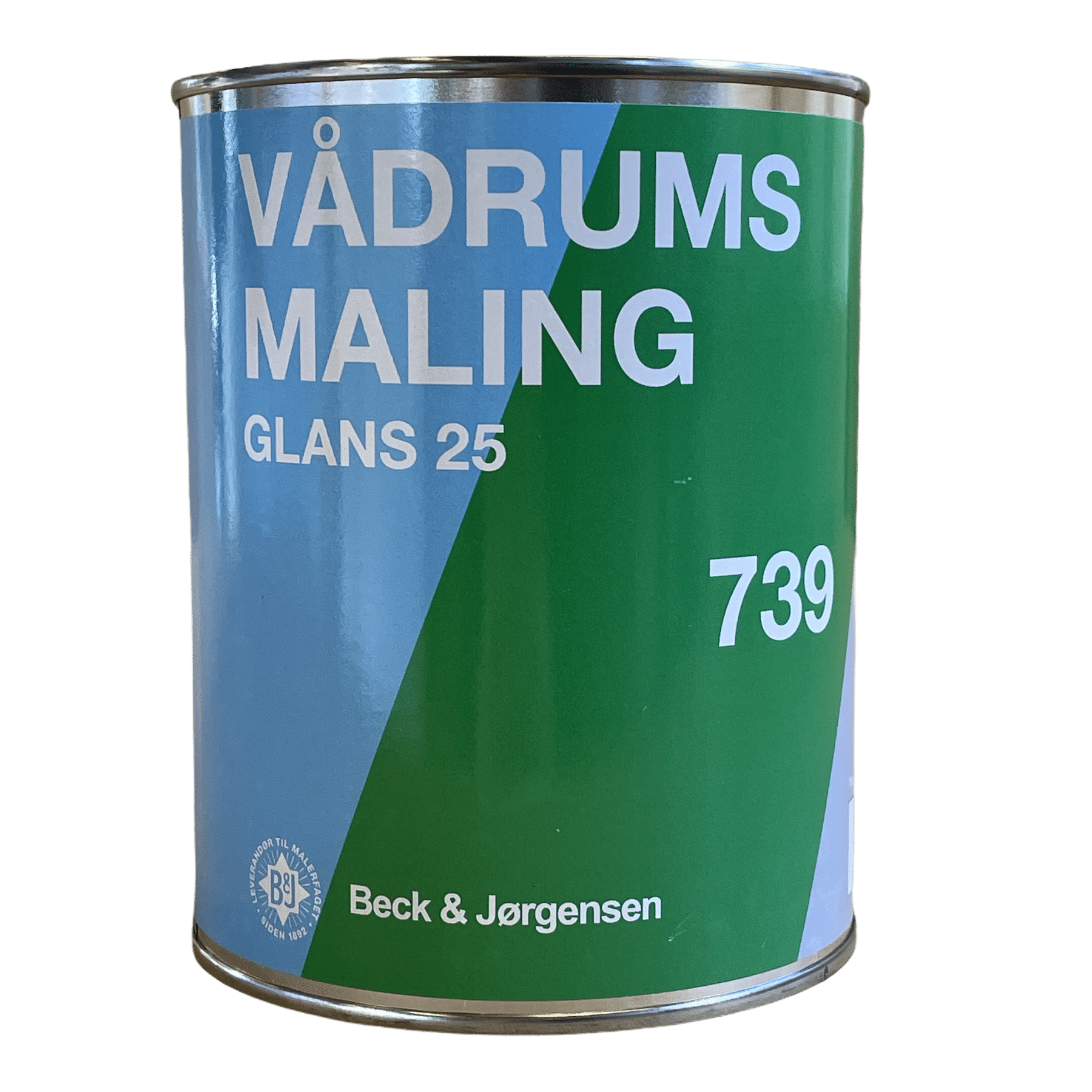 Beck & Jørgensen - B&J 739 Vådrumsmaling, Glans 25 - 0,9 L