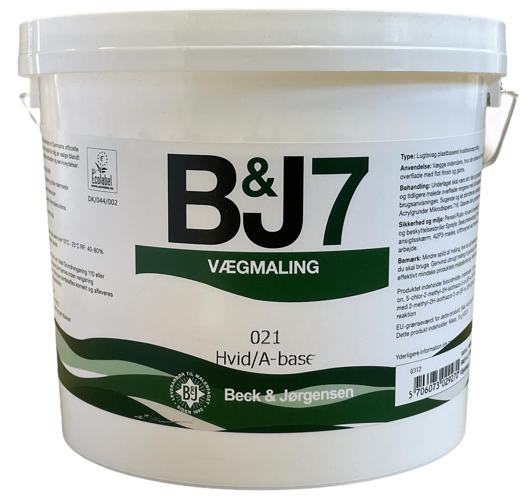 Beck & Jørgensen - B&J 7 Vægmaling - 2,7 L