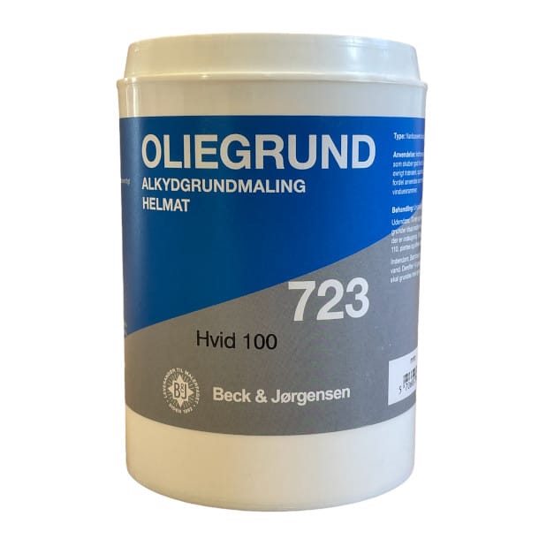Beck & Jørgensen - B&J 723 Alkyd Primer, Vandig - 0,9 L