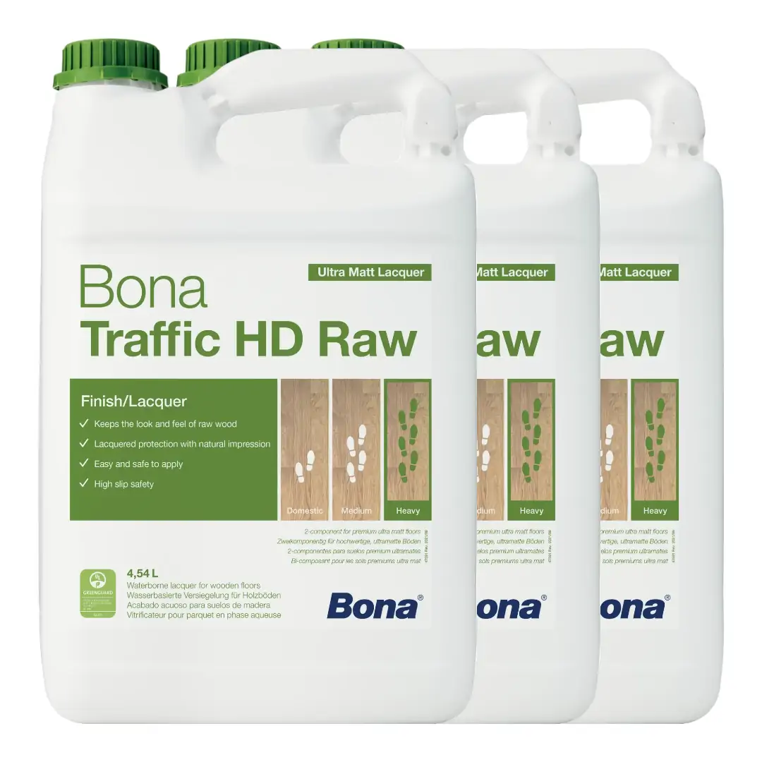 Bona - Traffic HD Raw Inkl. Hærder 3 x 5L
