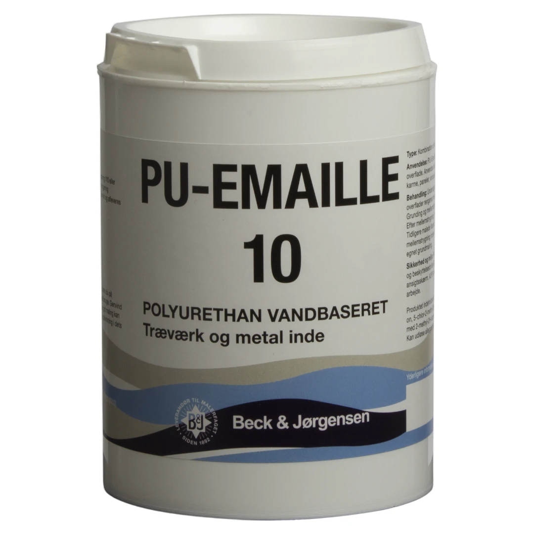 Beck & Jørgensen - B&J PU-Emaille 10, Træmaling - 0,9 L