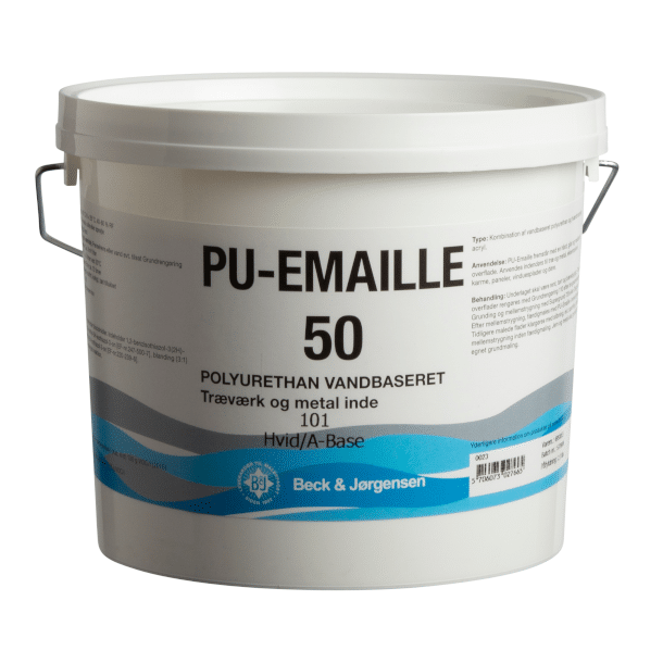 B&J PU-Emalie 50, Træværks maling Glans 50