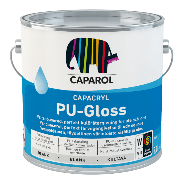 Caparol PU Gloss, Træværks maling Glans 75