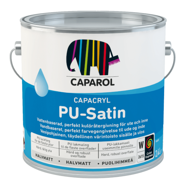 Caparol PU Satin, Træmaling