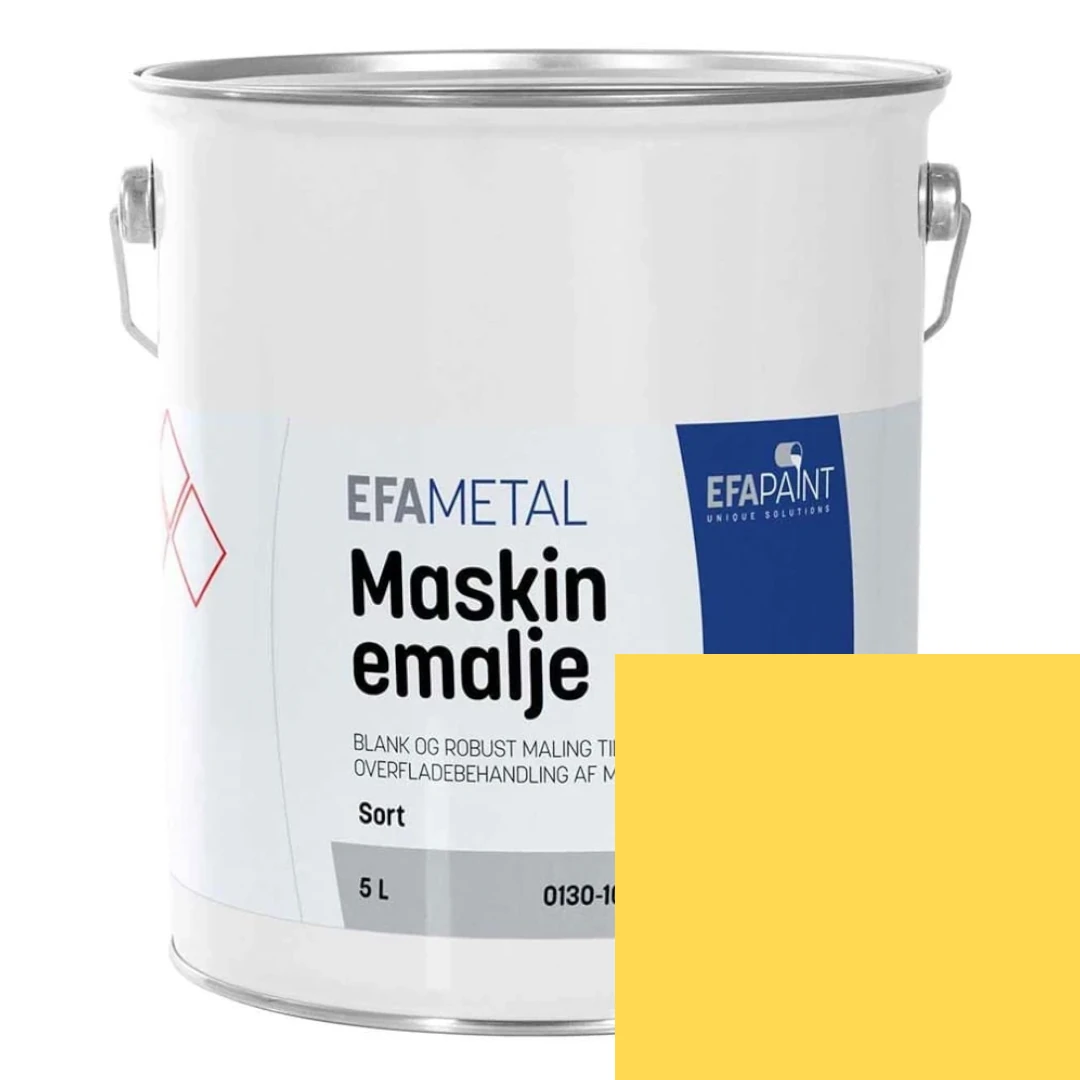 EFApaint - Maskinemalje 5 liter Clayson Gul, Lys