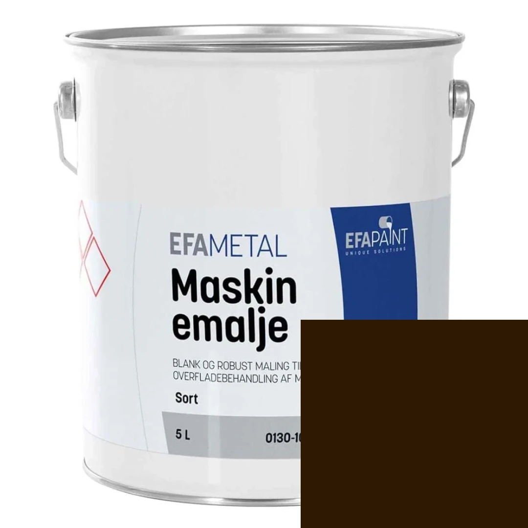 EFApaint - Maskinemalje 5 liter Fiat Brun