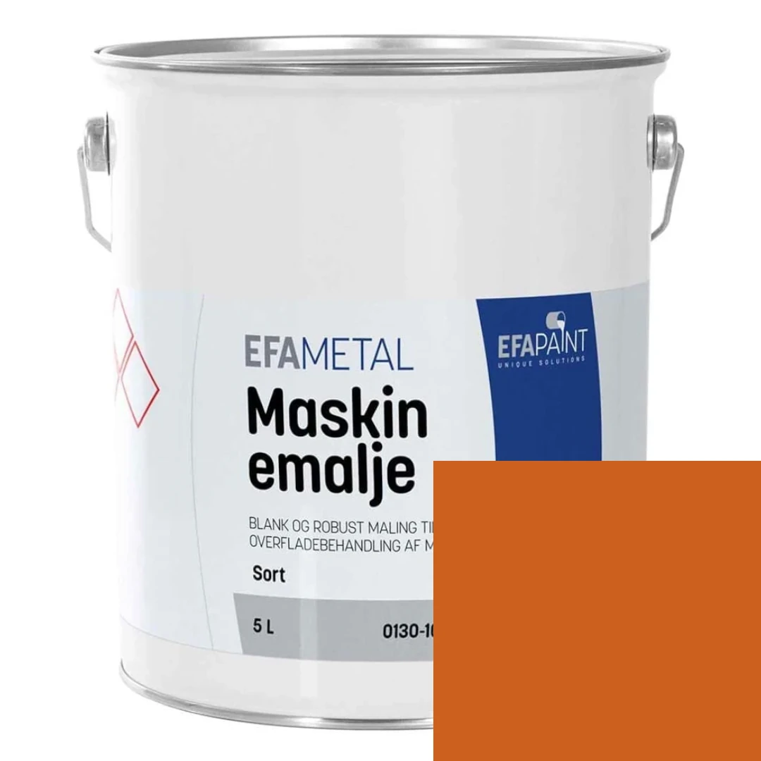 EFApaint - Maskinemalje 5 liter Fiat Orange
