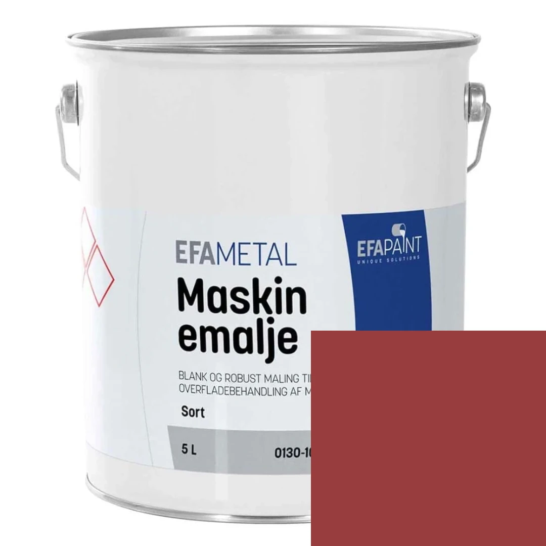 EFApaint - Maskinemalje 5 liter J.F. Rød