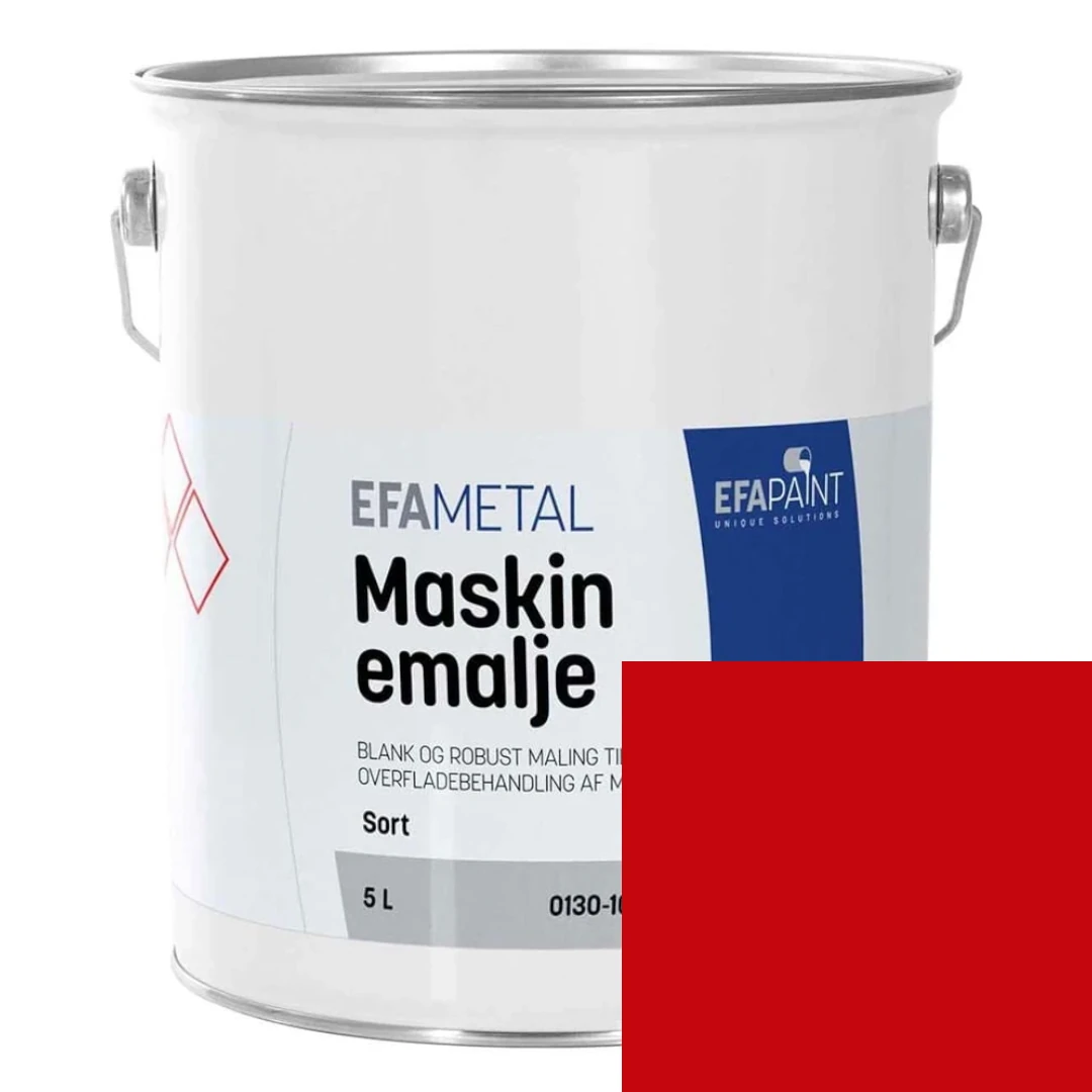 EFApaint - Maskinemalje 5 liter Tim Rød