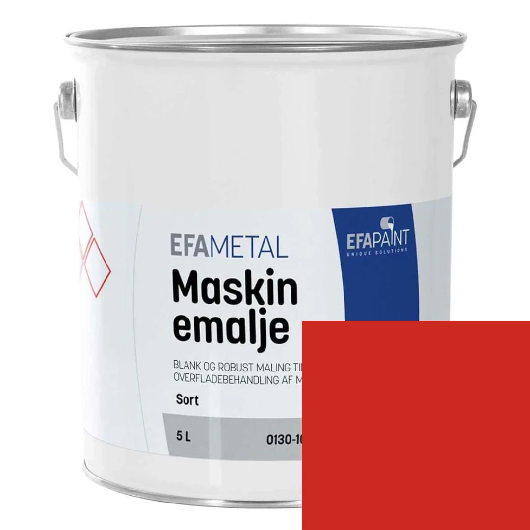 EFApaint - Maskinemalje 5 liter Blodorange
