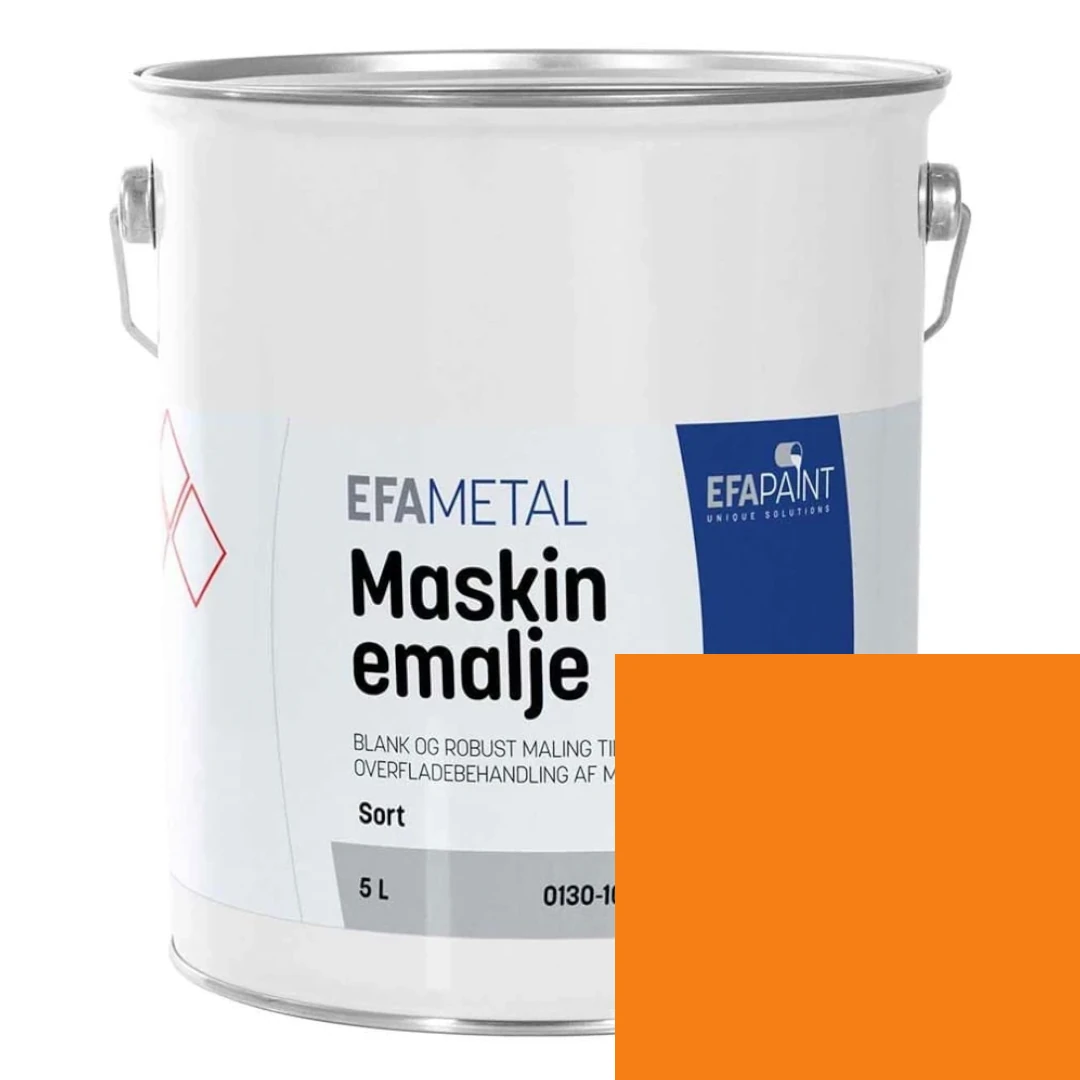EFApaint - Maskinemalje 5 liter Gulorange