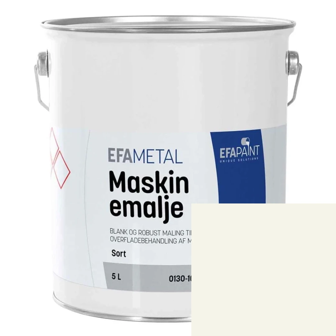EFApaint - Maskinemalje 5 liter Renhvid RAL 9010