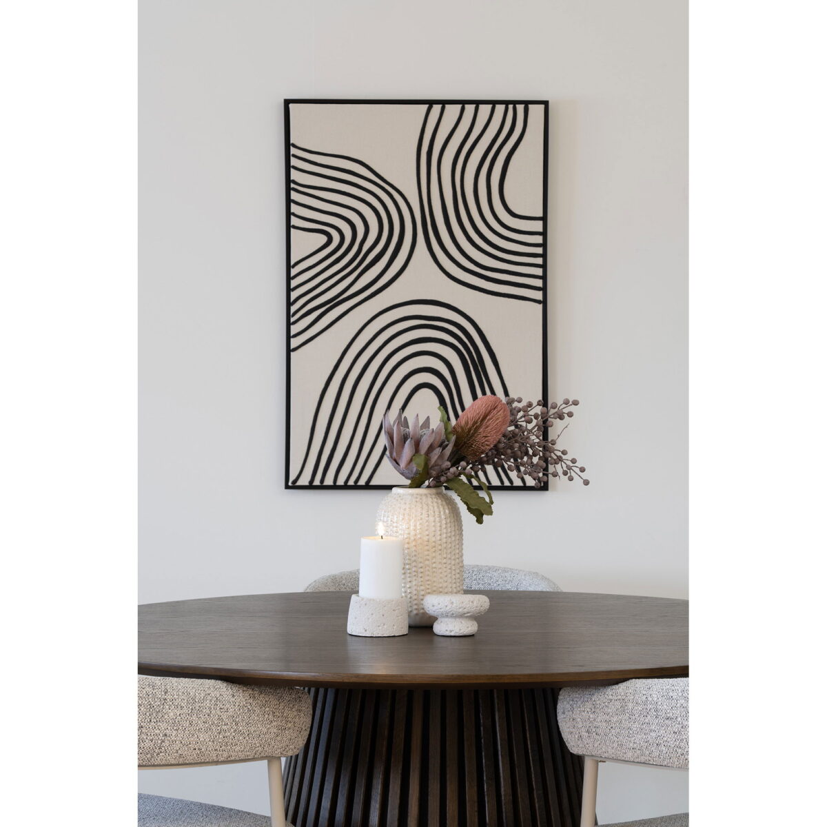 House Nordic Kunstige blomster, rosa mix, H:74 cm