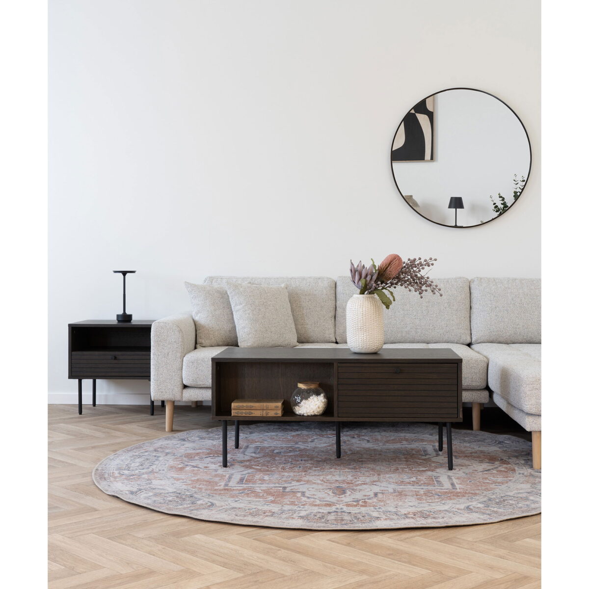 House Nordic Kunstige blomster, rosa mix, H:74 cm