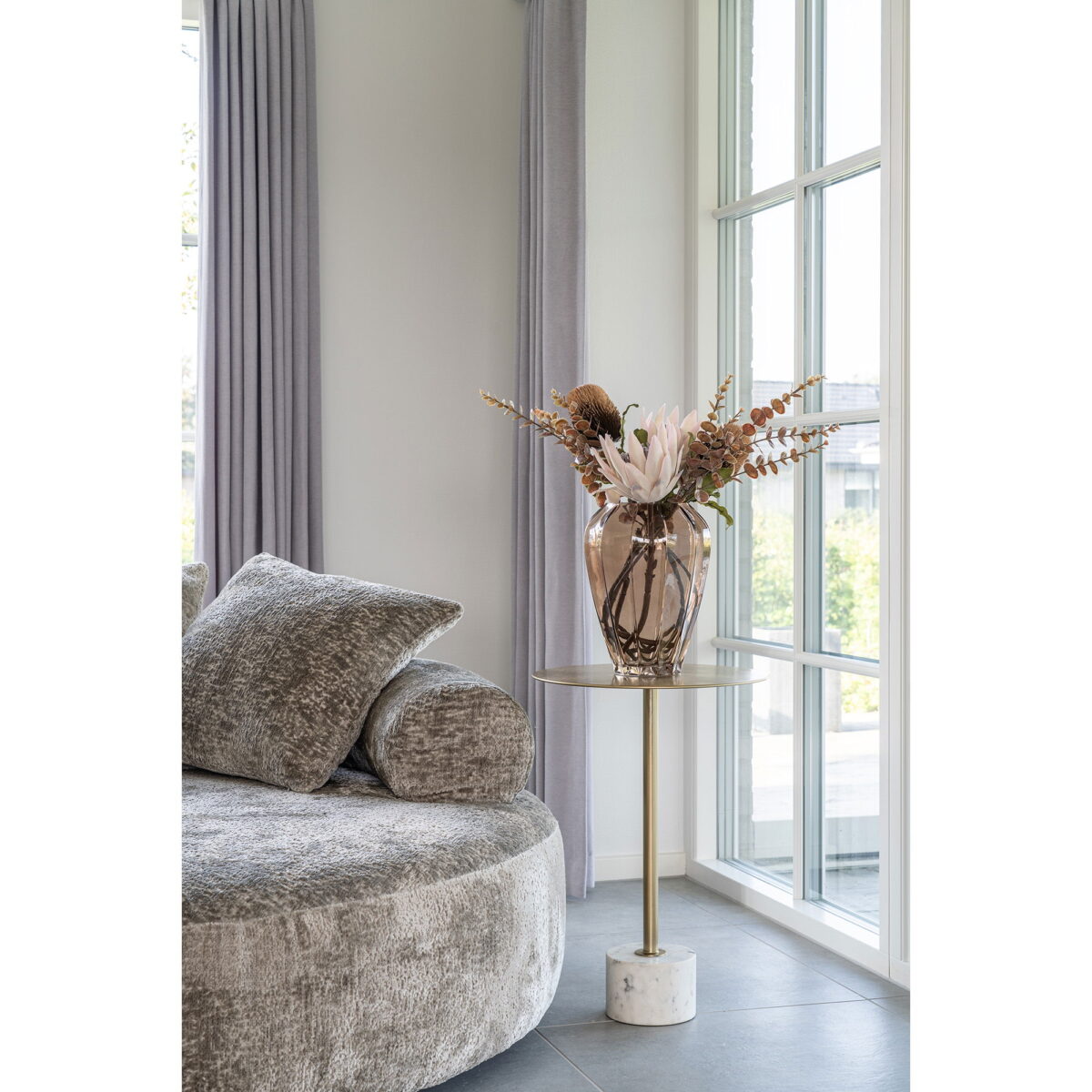 House Nordic Kunstig blomster, bordeaux mix, H:65 cm