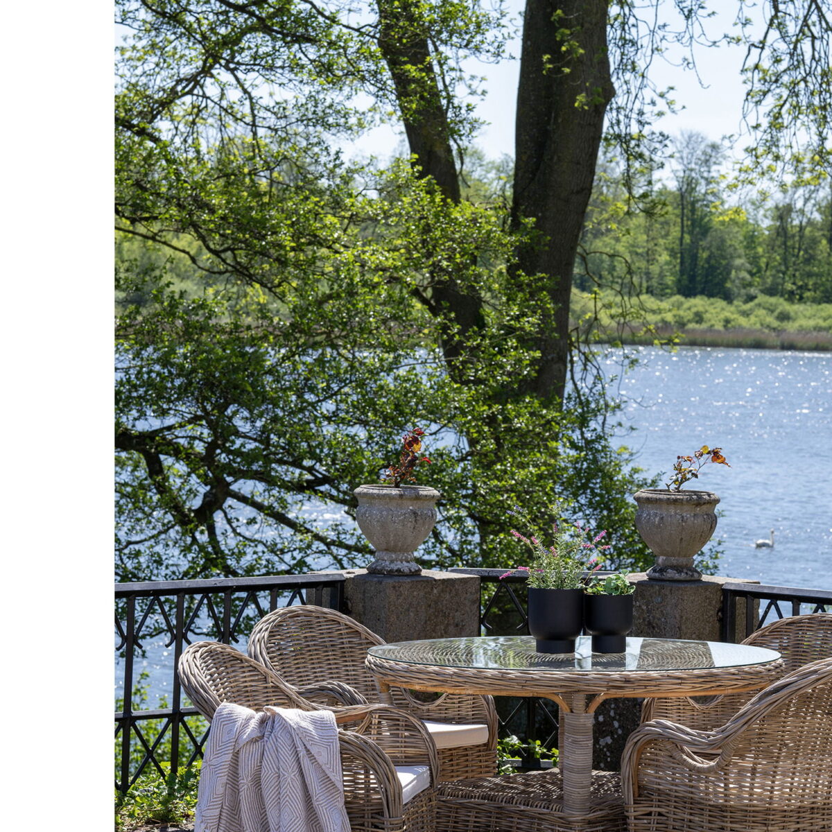kubu rattan/glas