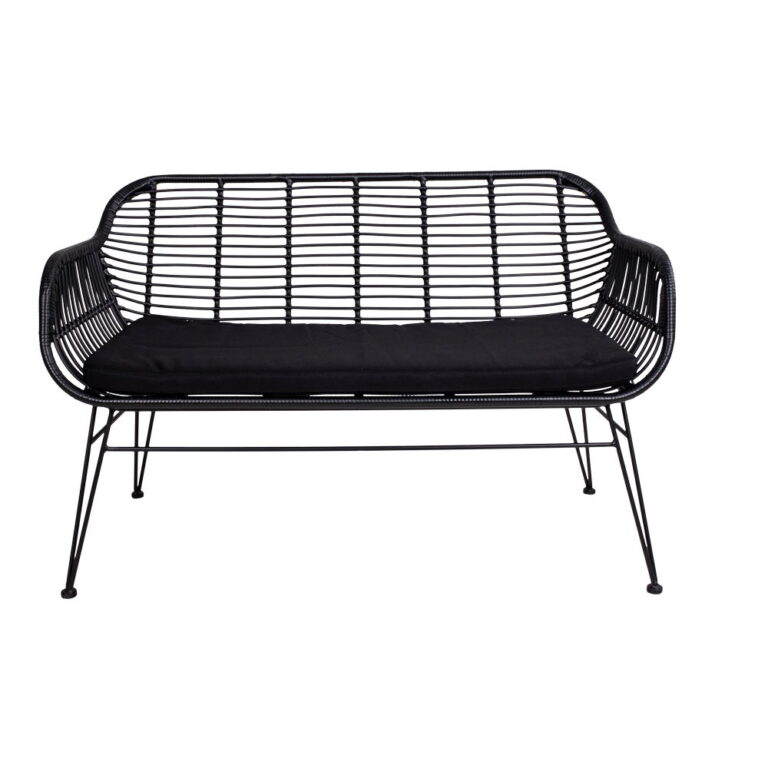 Sofa i polyrattan med hynde