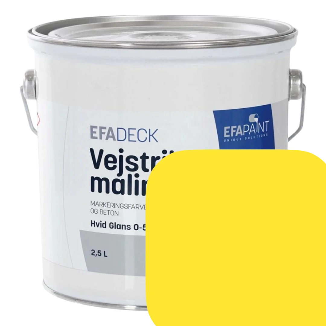 EFApaint - Vejstribemaling 2,5 Liter Gul