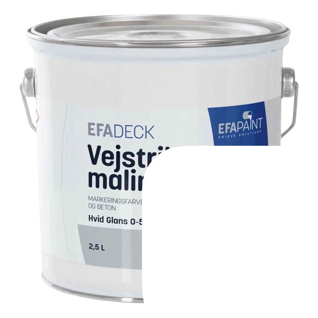EFApaint - Vejstribemaling 2,5 Liter Hvid
