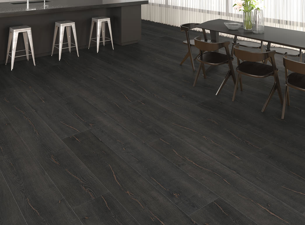 HARO Laminatgulv Gran Via Eg Metallic sort