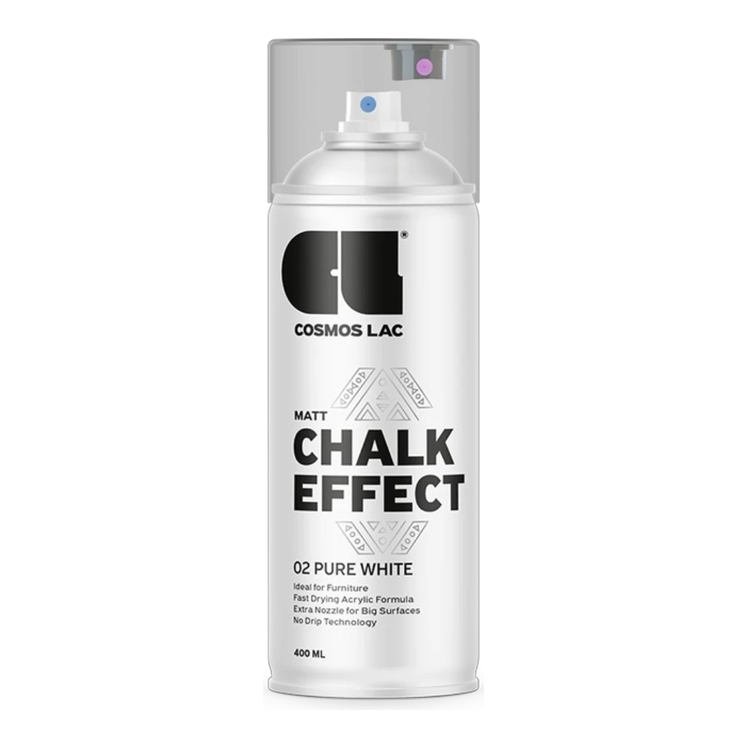 Cosmos Lac - Cosmoslac Kalk Effekt Spraymaling - Pure White No2