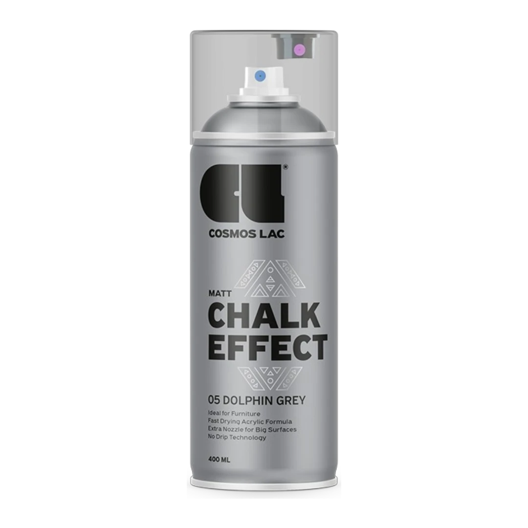 Cosmos Lac - Cosmoslac Kalk Effekt Spraymaling - Dolphin Grey No5