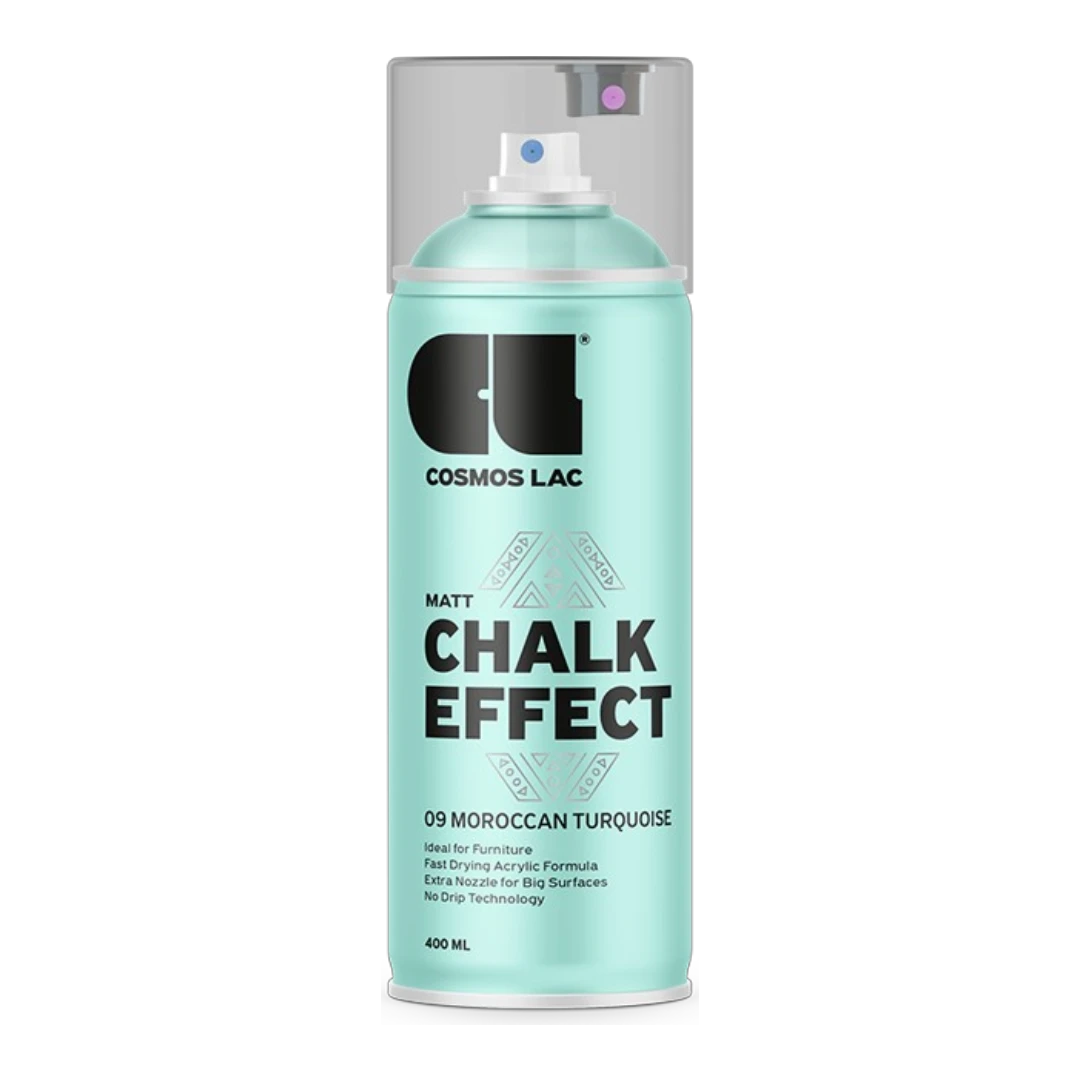Cosmos Lac - Cosmoslac Kalk Effekt Spraymaling - Moroccan Turquoise No9