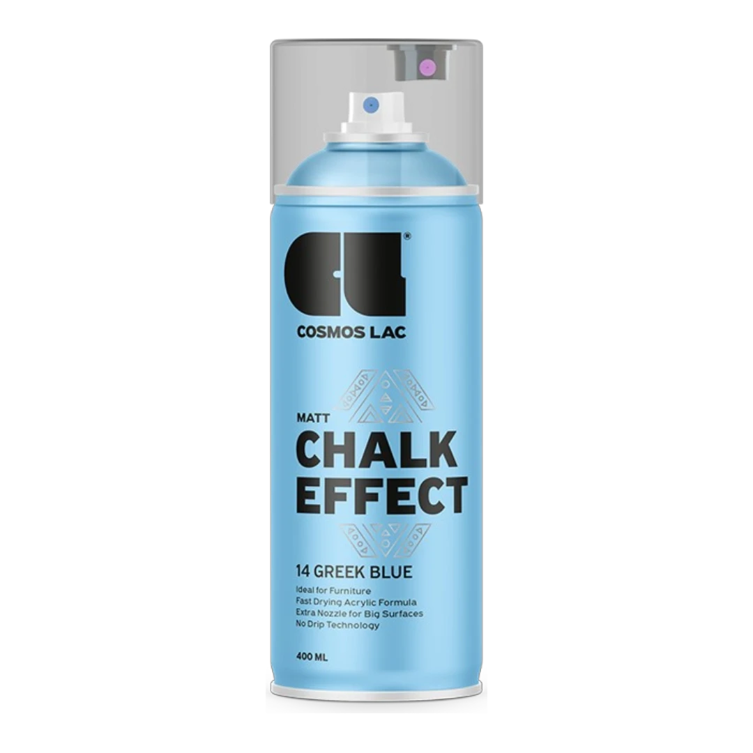 Cosmos Lac - Cosmoslac Kalk Effekt Spraymaling - Greek Blue No14